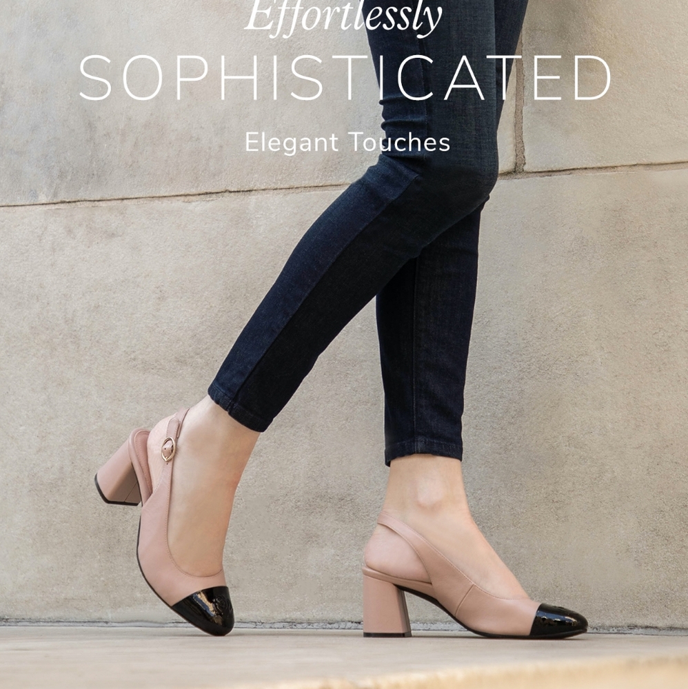 TARYN ROSE | "Chanel Style" Slingback Block Heel